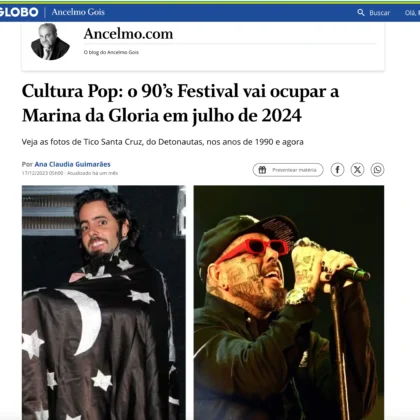 Cultura Pop: o 90s Festival vai ocupar a Marina da Gloria em junho de 2024