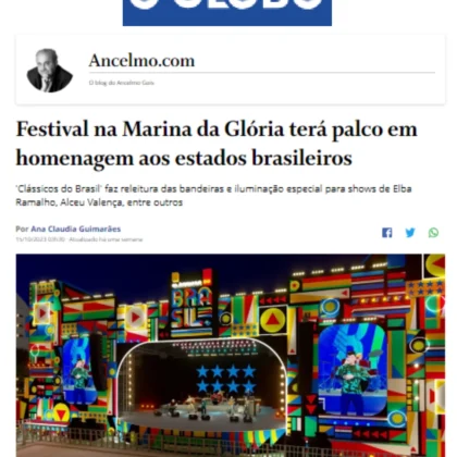 Festival na Marina da Glória tera palco em homenagem aos estados brasileiros