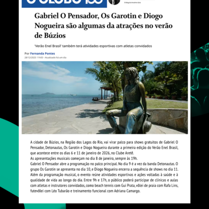 ANCELMO GOES PARA VERÃO ENEL BRASIL