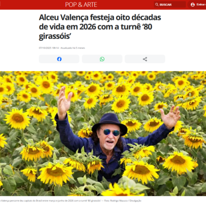 G1 PARA ALCEU VALENÇA 80 GIRASSÓIS