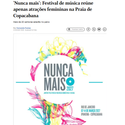 ANCELMO GOIS(O GLOBO) PARA O FESTIVAL NUNCA MAIS